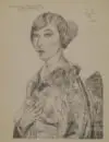 Portrait de Kikou Yamata par Foujita, 1926.
